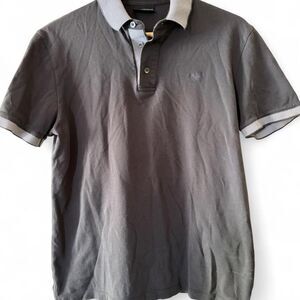 Emporio Armani Grey and Black Polo-shirt Mens M‎